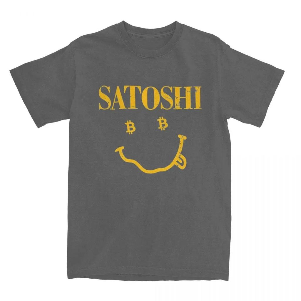 Man T Shirt Yellow Blockchian Bitcoin Satoshi T Shirts Harajuku Funny Summer Tee Shirt Y2K Funny Oversized high quality soft tee