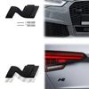 Wdjnt5 Glänzend Schwarz Metall N Kühlergrill Emblem Heckklappe Karosserie Abzeichen Aufkleber Für Hyundai N LINE Veloster Kona Elantra i30 i20 Tucson Sonata