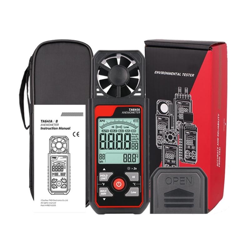 

Portable Digital Anemometer Handheld Wind Speed Meter Compatible for Measuring Temperature WindChills with Backlamp LCD