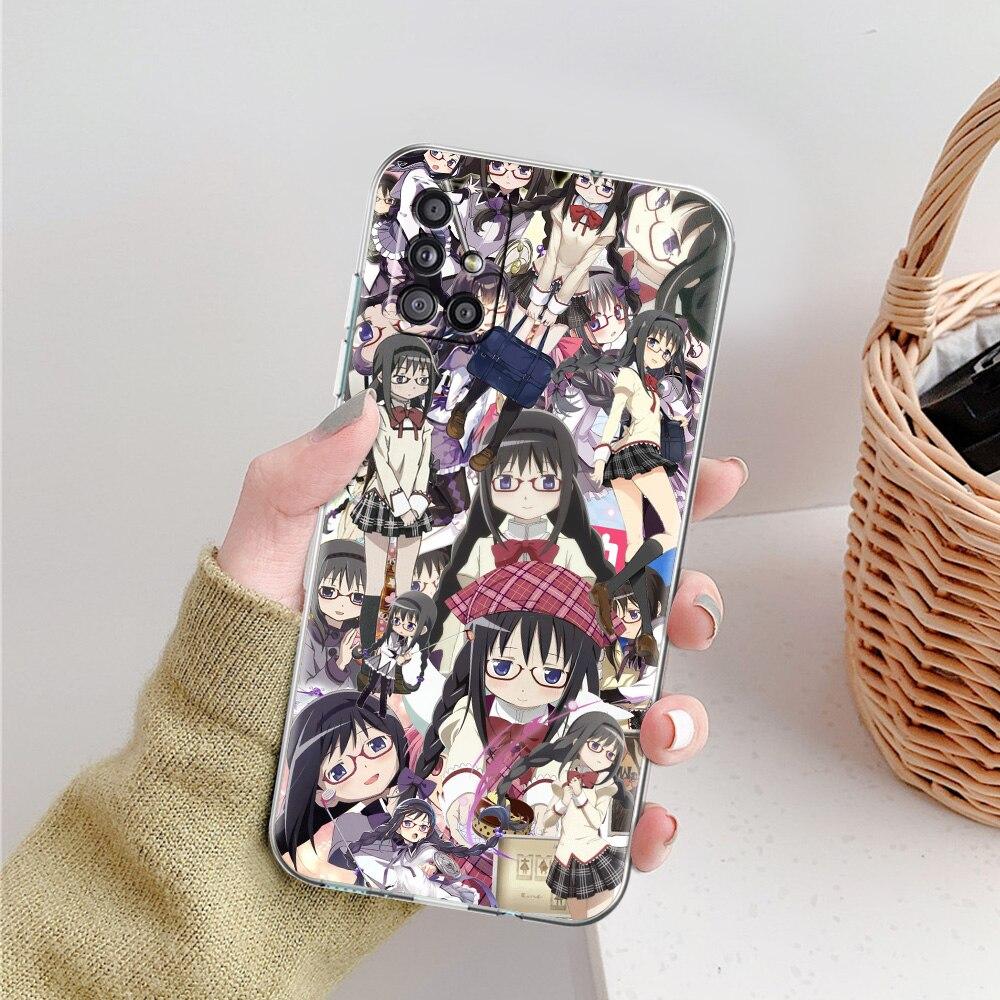 Anime Puella Magi Madoka Magica Phone Case For Samsung Galaxy A51 A71 A21S A12 A11 A31 A41 A52 A32 5G A72 A01 A02S Clear Cover