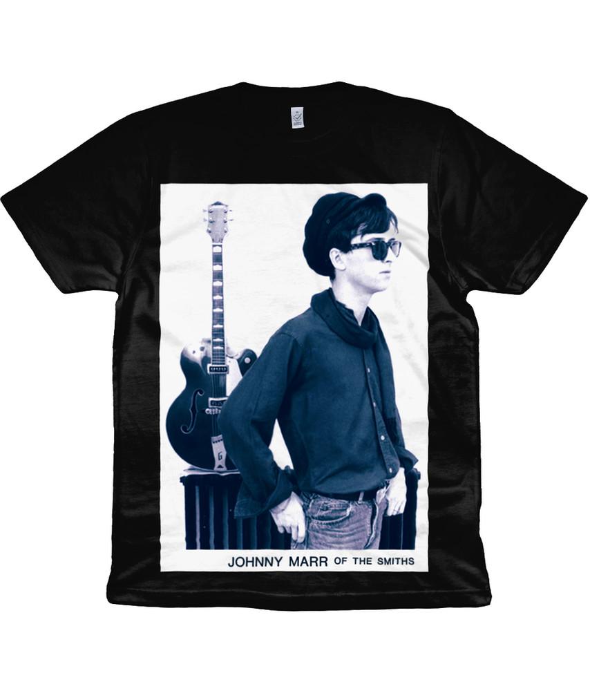 The Smiths  Johnny Marr  1984  Organic TShirt  Black   Morrissey Unisex T-Shirt XL