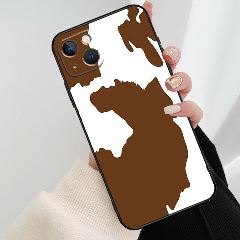 Spotted Cow Skin Print Phone Case For iPhone 17 Pro Max 14 13 12 11 15 16 Pro Max mini 16 15 Plus 16e 17 Air Cover