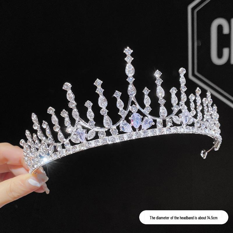 Princess Birthday Crown Headband for Girls – High-end Hair Accessories & Clip