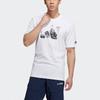 adidas Jump Gfx Ss T Cartoon Pattern Printing Sports Short Sleeve White Men's H20793