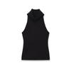 European Style Women's High Neck Sleeveless Spring Top