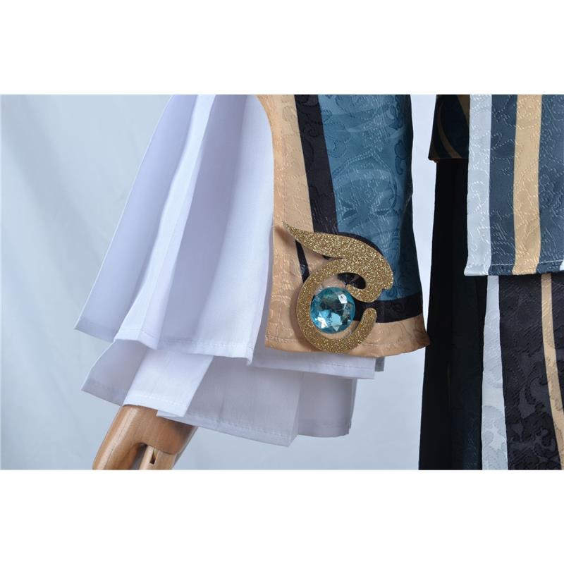 Genshin Impact Game Animation COS Clothes Green Liyue Port Feiyun Merchant Second Young Master Hangqiu COS Set