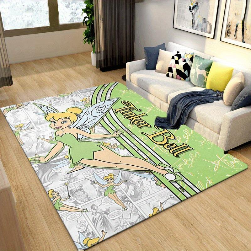 1pc Fairies Tinker Bell Rug Anti Slip, Non Shedding, Ideal for Living, Bedroom & Laundry Handcrafted Home Decor