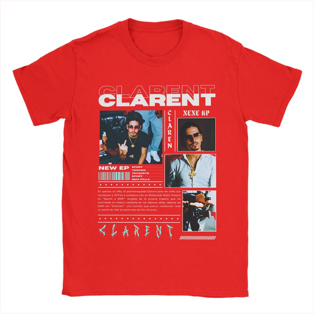 Rapper CLARENT Album T Shirt Beach Popular TShirts Unisex 100 Cotton O Neck Plus Size 5XL Top Tees Short Sleeve Vintage Tops