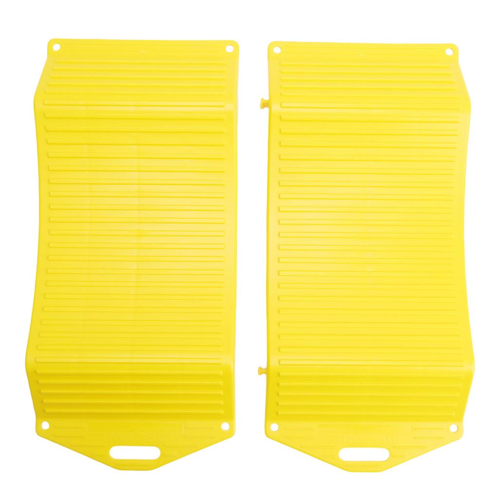 1 Pair Wheel Tire Saver Ramps Anti Slip Pad All Season Durability HDPE for Sports Cars SUVs Campers Trailers Trucks RVs