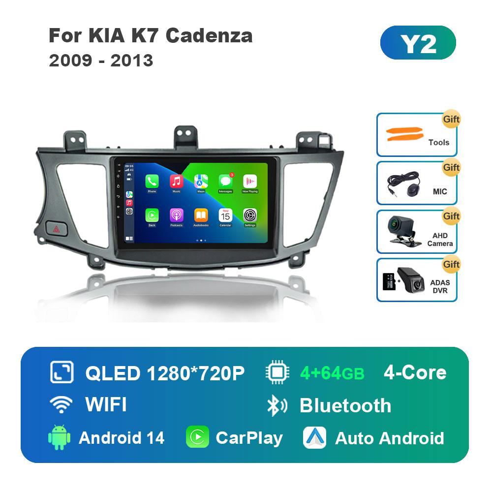 Android 14 Intelligent System Car Video Multimedia Player for KlA K7 Cadenza 2009 - 2013 GPS DSP Stereo WiFi BT 4G Auto Tools