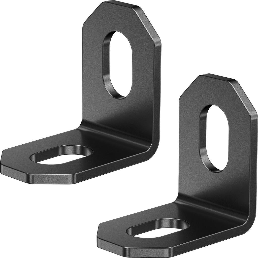 Kaedear Motorcycle Universal Stainless 2mm Universal Set of Custom Brackets X 2 X 25 X 37 X Brackets, Steel, Thick, Fit, 2, (KDR-YX-L90-2M10) (M10