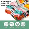 Stable Crafting Essential Vibrant Polyester Embroidery Floss for Cross Stitch Soft Durable Thread for Needlework