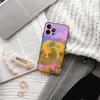 The Sun and the Moon Embrace Square Matte Silicone Case For Iphone17 Air 16 15 14 13 12 11 Pro Max Plus Matte Basic Cover Case
