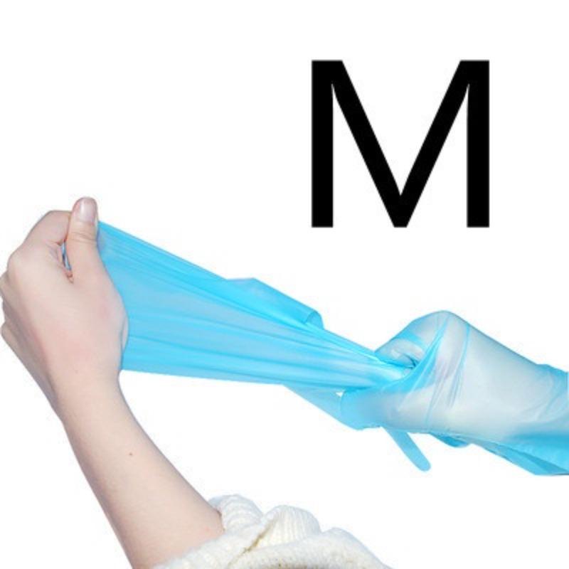 

5 пар одноразовых перчаток из ТПЭ без латекса - SML XL 5par-blue - M