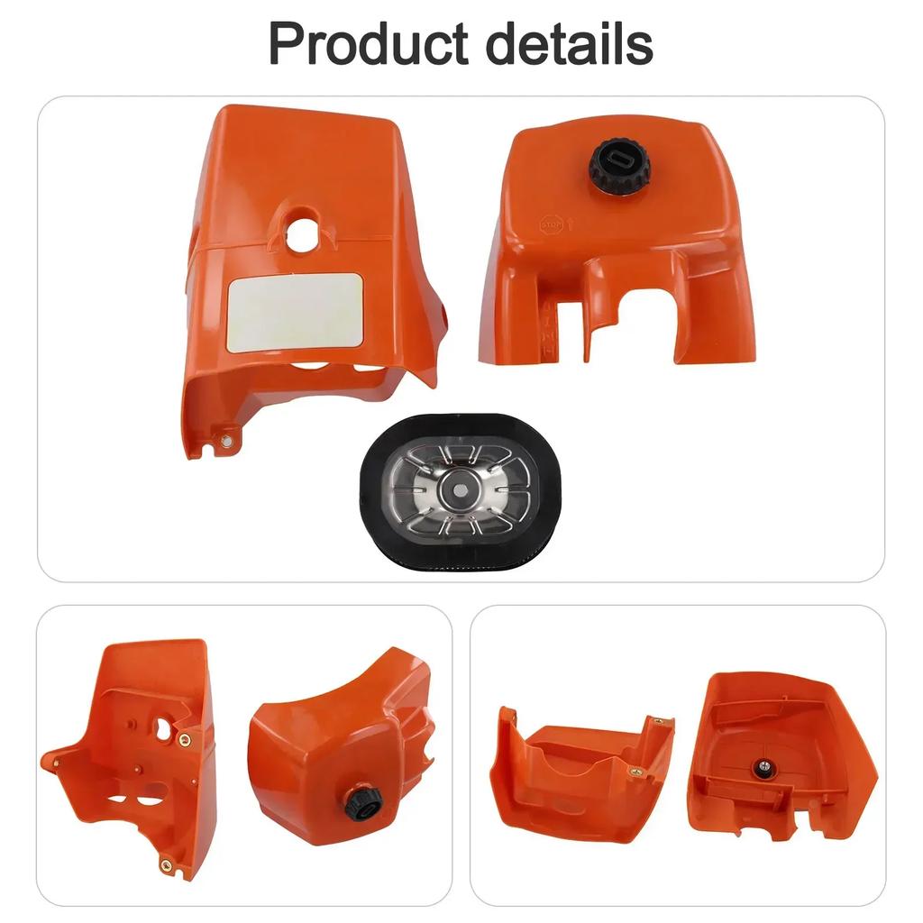 Replacement Kit Air Filter Set For Outdoor Cutting Tasks Complete Installation Kit Engine Efficiency Boost Air Filter Cover Set