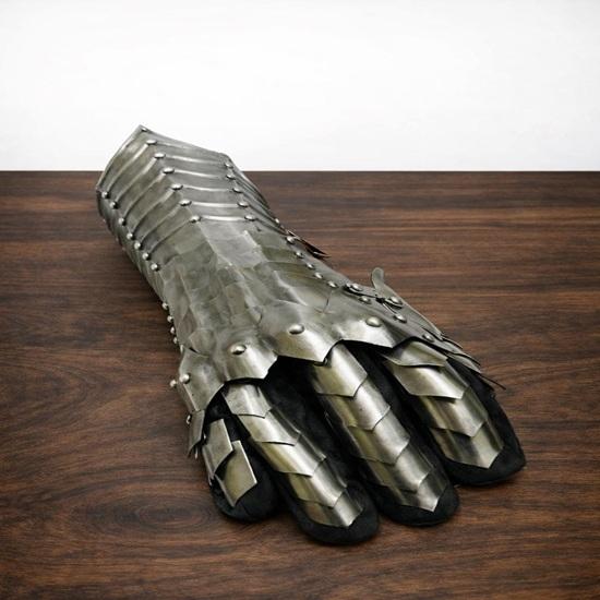 Medieval Knight Gauntlets  Wearable Steel Armor Gloves for LARP