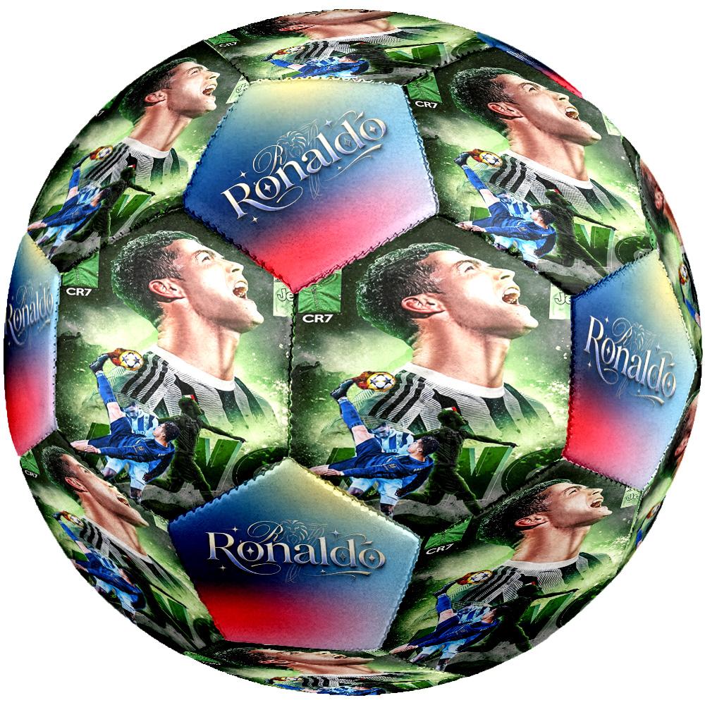 Ronaldo's Cristiano Ronaldo Celebration Size 5 Soccer Ball Machine-Stitched Indoor/Outdoor Training and Matches Soccer Accessory