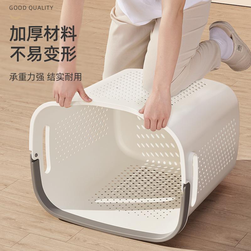 Dirty basket Household dirty clothes storage basket Dirty clothes basket Bathroom laundry basket Toilet clothes artifact storage basket