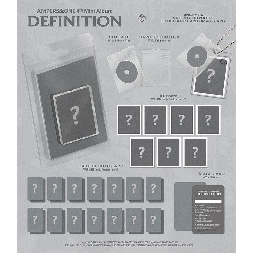 [pre-order] AMPERS&ONE 4th Mini Album - DEFINITION (FaNCy Ver.)(PLVE)