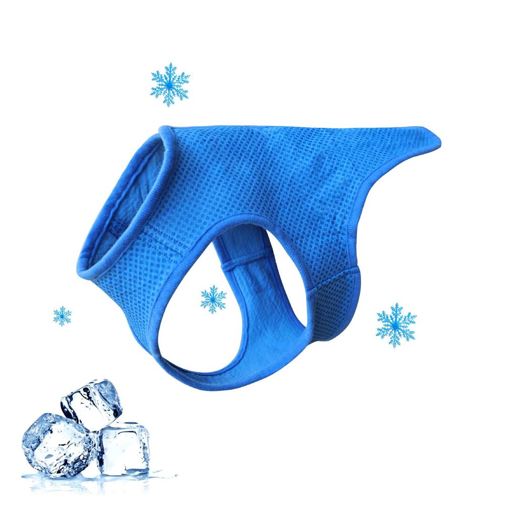 Pet Cooling Vest: Summer Ice-Feel Short Sleeve for Cats & Dogs, PVA Material