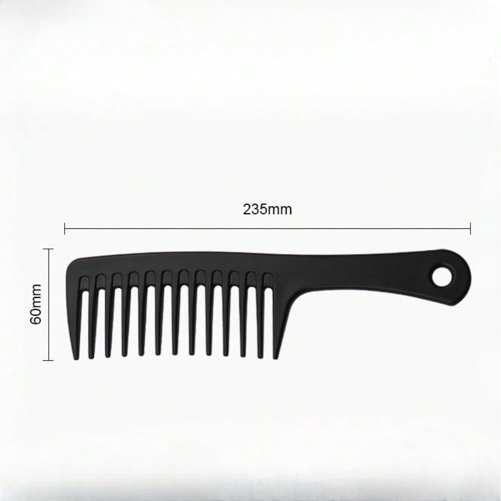 1pcs Thick Handle Large Toothed Flat Comb, Wide Toothed Large Knife Comb, Women'S Long Hair Shunting Tool, Household Hairdressing Special Comb