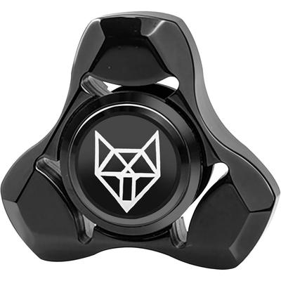 Fidget Spinner metalic pentru adulți, jucării rotative din oțel inoxidabil, giroscop de mână mini Fox, bloc fidget premium lung cu rotire mare, argintiu