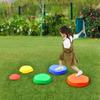 GYMAX Balance Stones, Balance Beam, Indoor/Outdoor Toy for Children, Balance Practice, Educational Toy, Parent-Child Game, Color Perception, Motor Ski