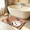 Tappeto Kawaii Yier e Bubus Tappetino Antiscivolo per Bagno Tappetino per Porta Tappetino Decorazione Casa Tappetino per Porta d'Ingresso Tappetino per Porta Resistente ai Graffi