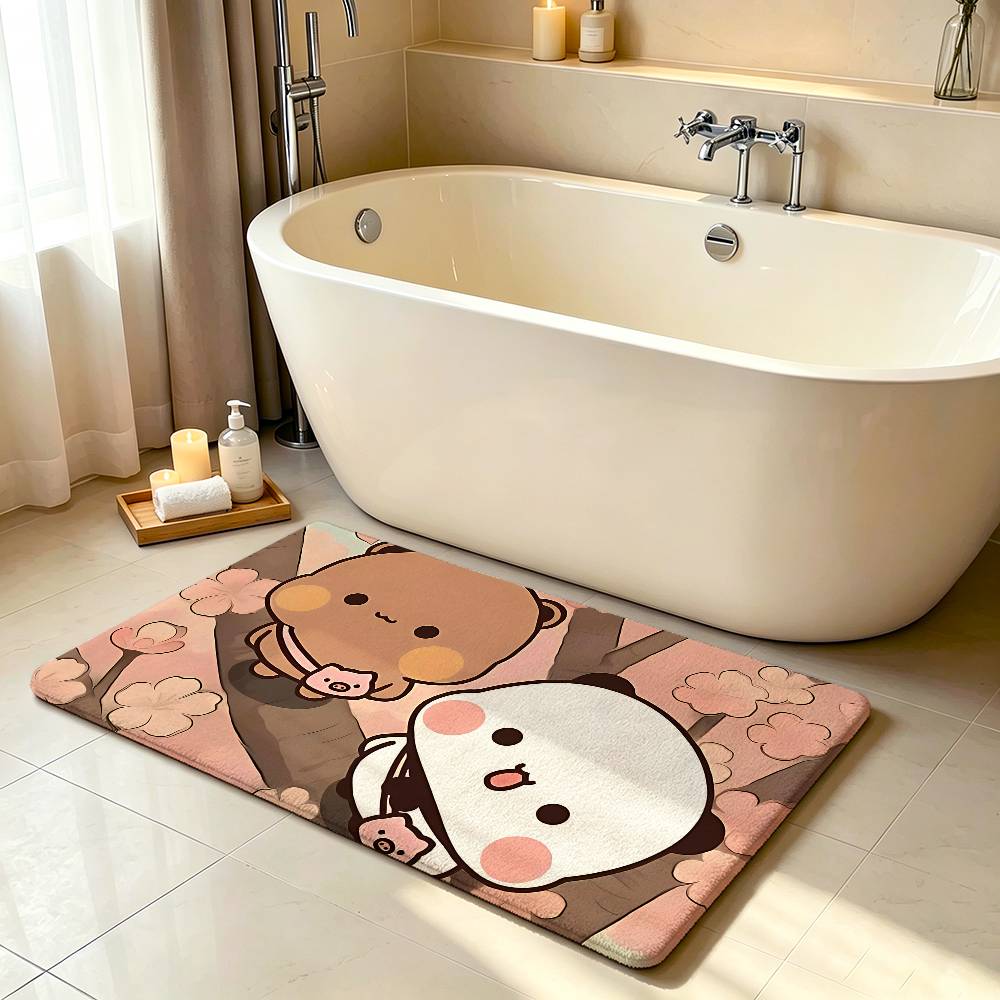 Tappeto Kawaii Yier e Bubus Tappetino Antiscivolo per Bagno Tappetino per Porta Tappetino Decorazione Casa Tappetino per Porta d'Ingresso Tappetino per Porta Resistente ai Graffi