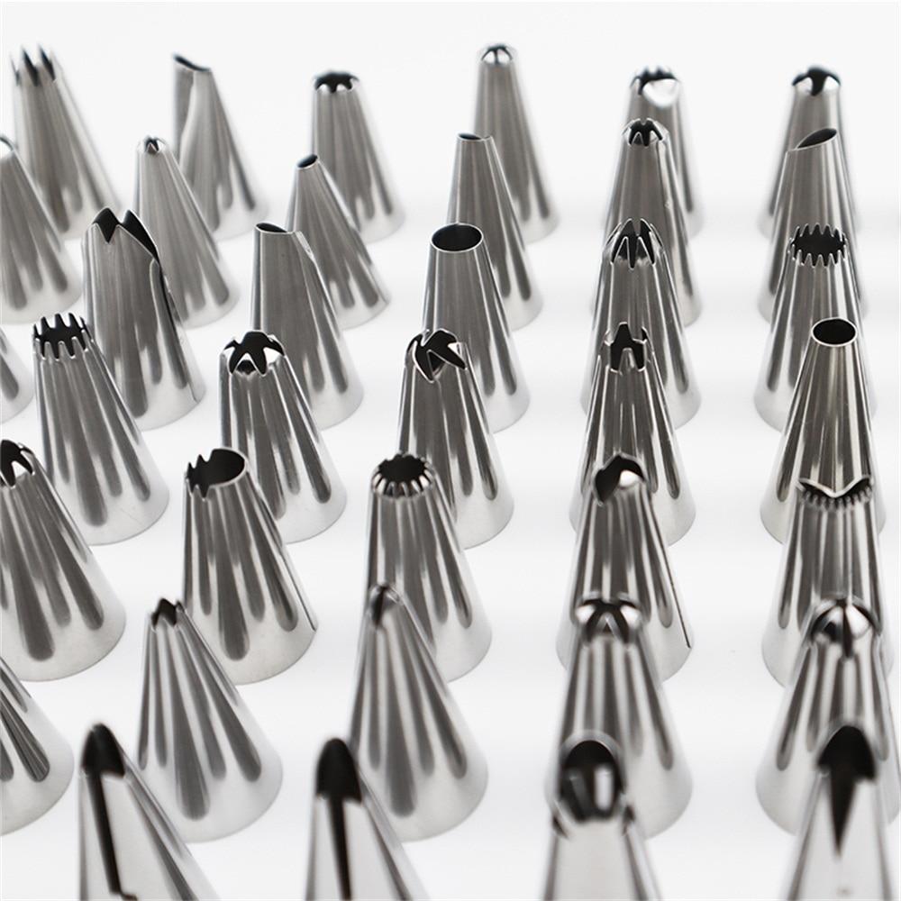 48/56 יחידות עוגה קישוט פה סט קרם ממטרה עוגת עשה זאת בעצמך כלי דוגמנות אפייה קישוט סחיטת פרח פה כלי עוגיות