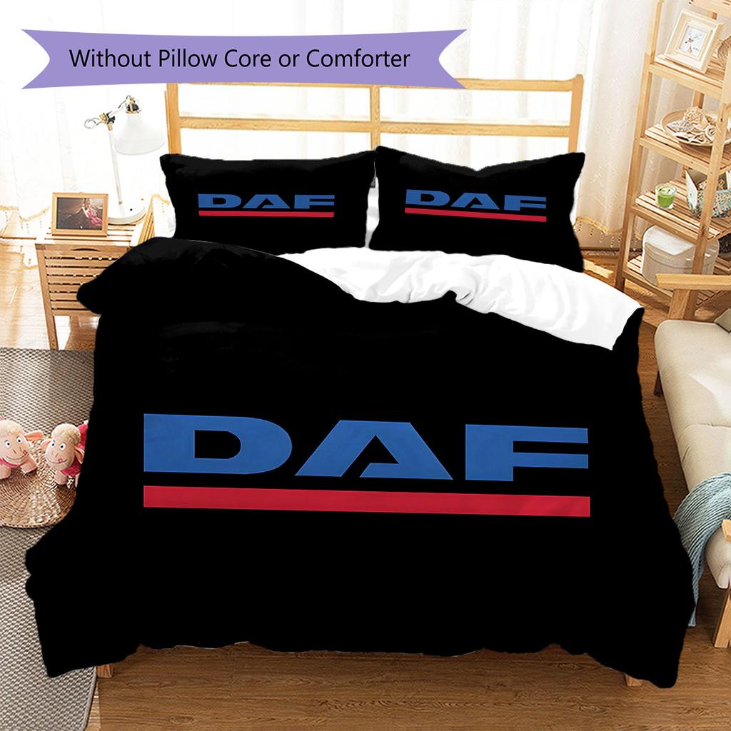 DAF Pattern Bedding,Quilt Set Quilt Cover Pillowcase Home Birthday Gift(1 * duvet cover + 2 * pillowcase, without core)