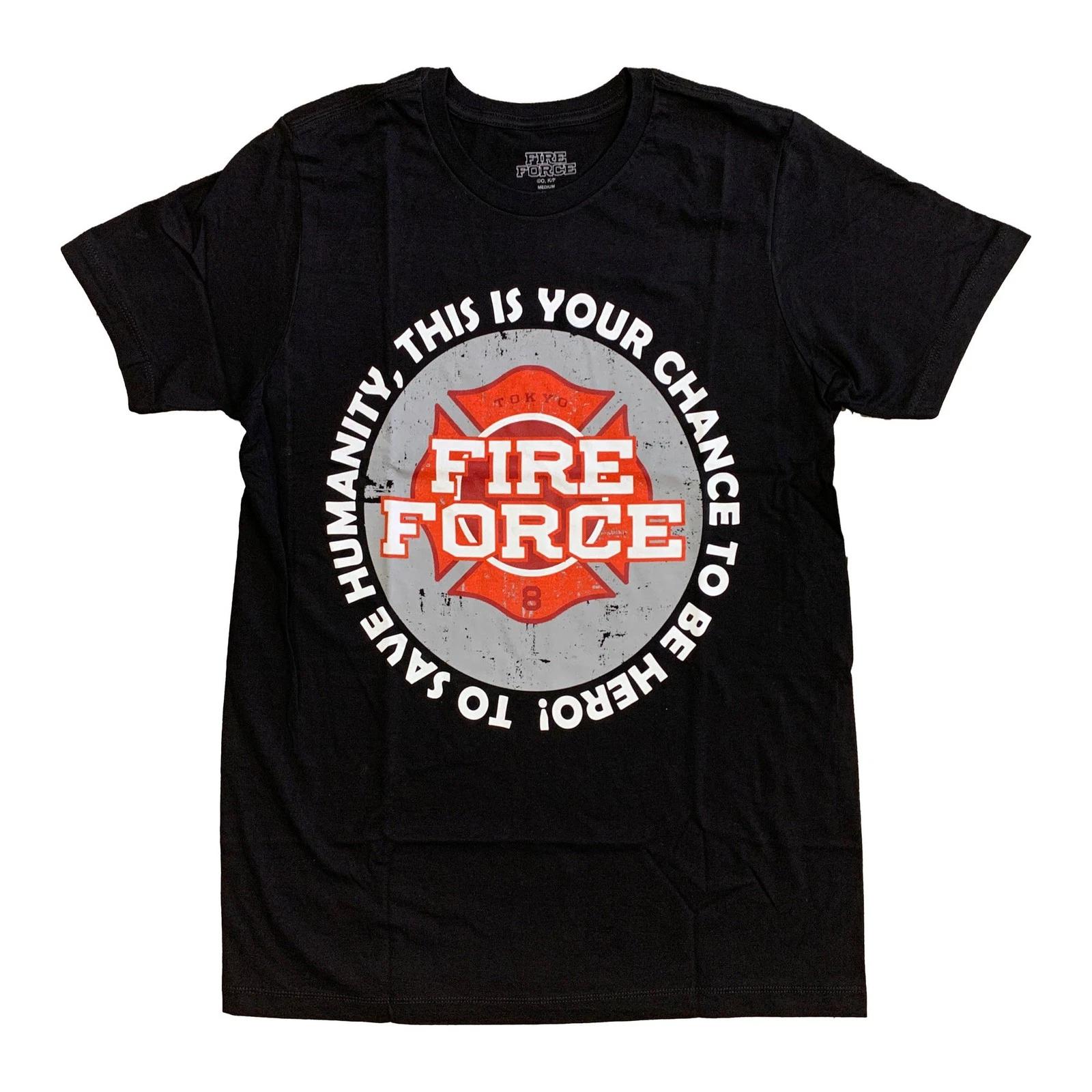 Fire Force Logo Anime Officially Licensed Adult T-Shirt M