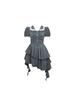 Summer Korean temperament doll collar plaid dress sweet gentle wind waist thin trailing cake dress