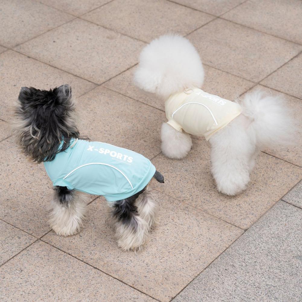 Dog Clothes with Leash Ring Dog Vest Dog Vest with D-ring Breathable Summer Shirt for Small Medium Dogs Sun Protection Puppy