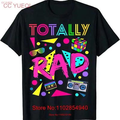 Best New Totally Rad 1980s Vintage Eighties Costume Party T Shirt S 3XL Vintage Washed Top For Everyday Wear Breathable Soft