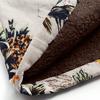 Womens Winter Warm Outwear Floral Print Hooded Pockets Vintage Oversize Coats