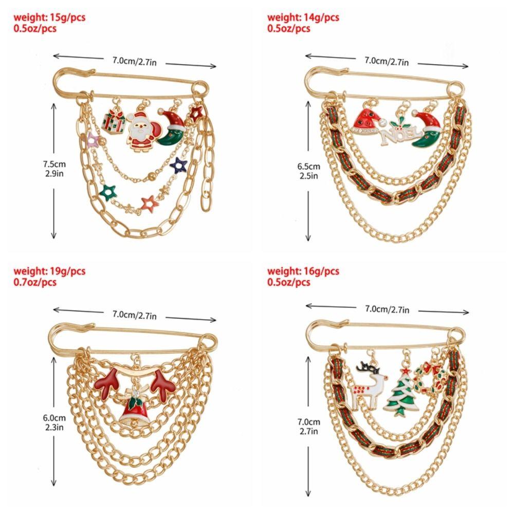 Cartoon Waistband Pin Snowflakes Dress Shawl Clip Simple Enamel Badge Clothing Accessories