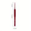 9pcs/set Red Crochet Hooks Needle Silicone Handle Aluminum Crochet Needle Set Knitting Needles DIY Sweater Weave Sewing Knitting Tool