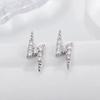 High Quality Hip Hop Cubic Zirconia Xo Letter Pendant Earrings Necklace Set for Men and Women Fashion Trend Jewelry