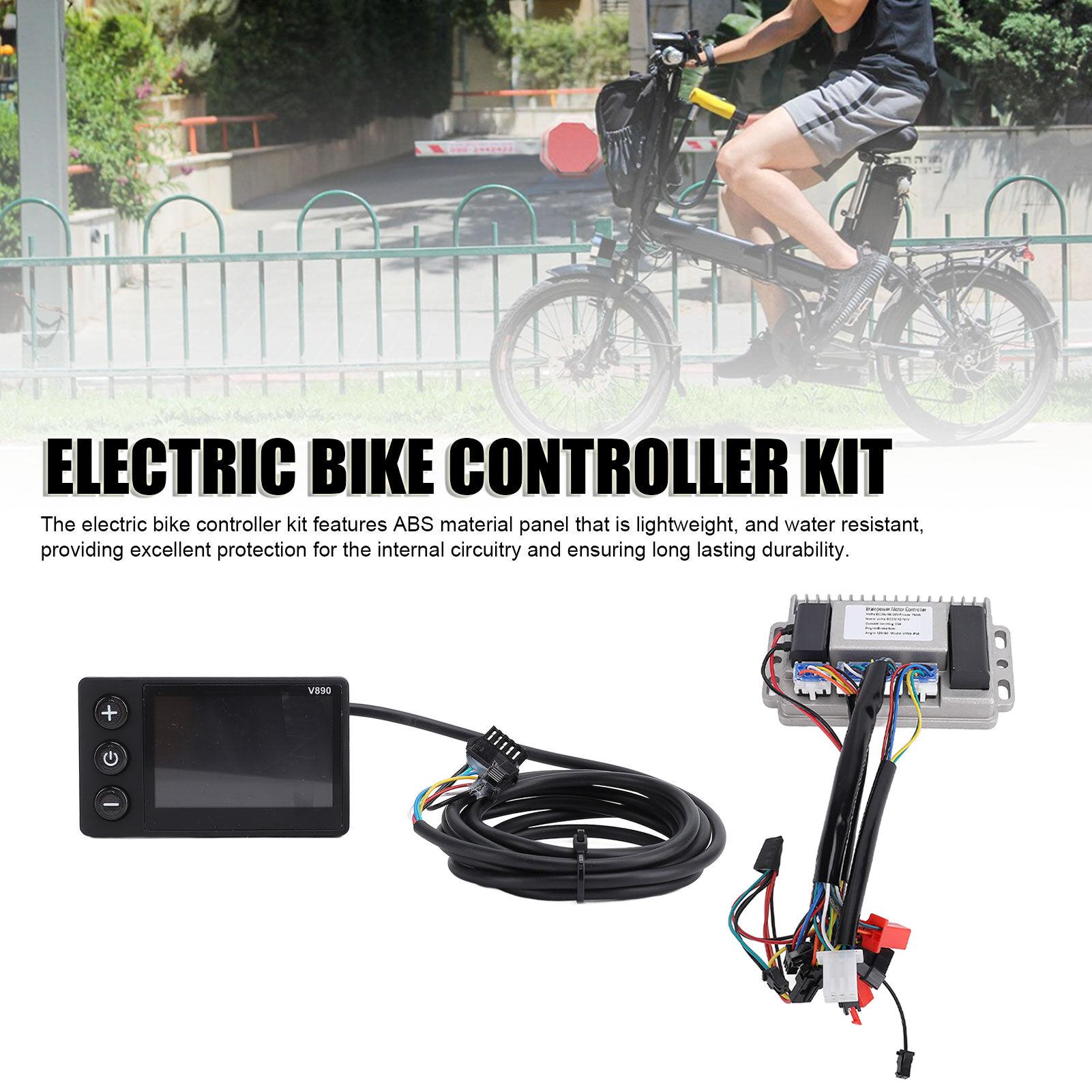 

Controller V890 LCD Display Panel Kit 36V 48V 60V 750W 33A ABS Aluminum Alloy Fast Heat Dissipation for Electric Bike