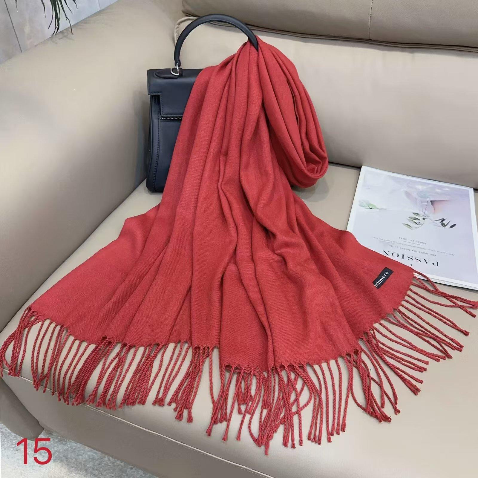 

Новый женский шарф зимний подарок на день рождения имитация кашемира воротник утолщенный теплый и холодный модный 190*65cm