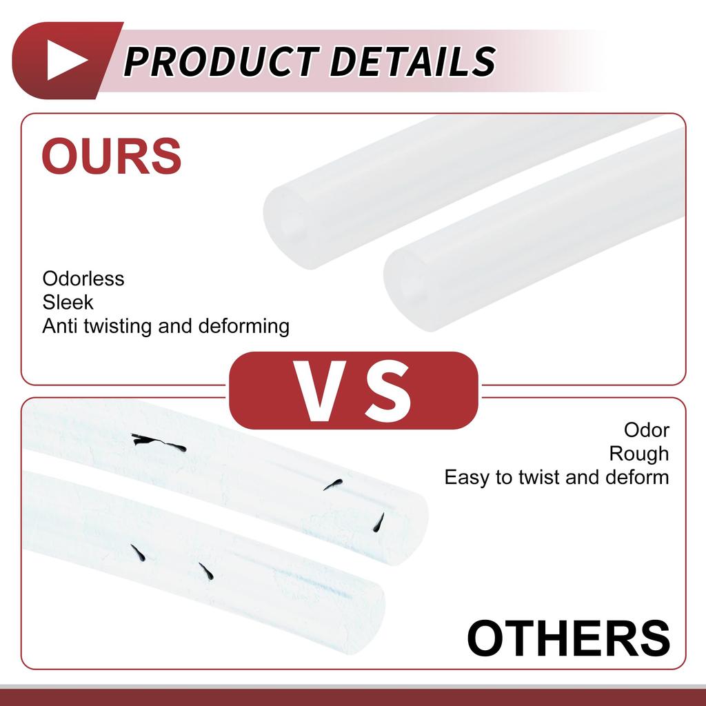 HEROFFIX Air and Silicone Vacuum Tube Hose High Temperature Automotive Vacuum Line 3.3FT