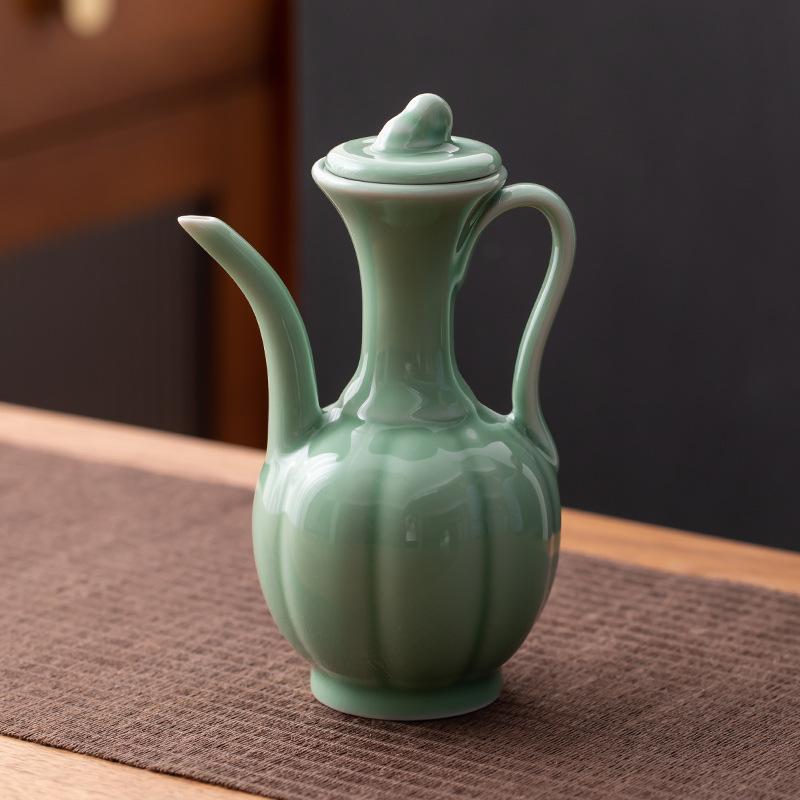 Song Dynasty Tea Competition Training Pot Imitation Song Ceramic Teapot Handheld Teapot Tea Wine Jug
