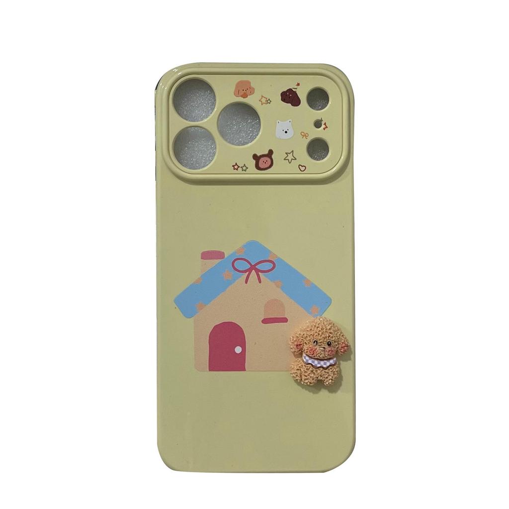 Custodia iPhone 17 Pro con Fiocco a Pois 3D | A Forma di Cuore, Protezione in TPU Antiurto