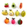 10 Stück Obst Kühlschrankmagnet Durian Avocado Birne Figur Harz Kühlschrank Whiteboard Aufkleber DIY Dekoration Küchenzubehör