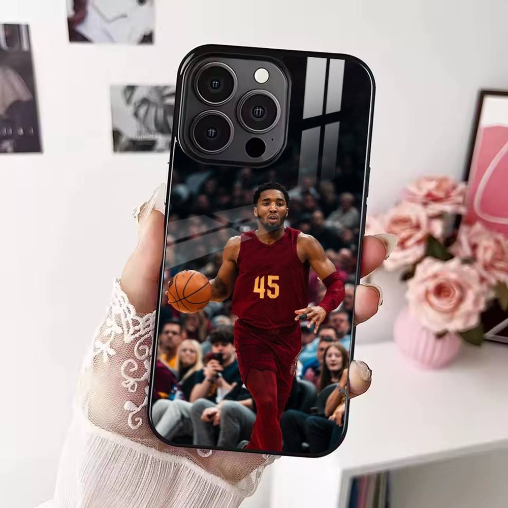 D-Donovan MitchellS 45 Phone Case For iPhone 17 16 15 14 13 12 Pro Max Plus for Magsafe Mirror Wireless Magnetic Cover