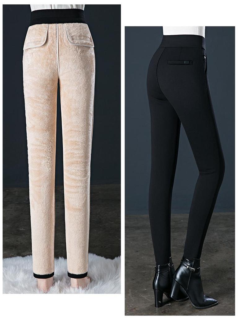 Arctic Velvet Base Women's Casual Autumn/Winter Pants – Plus Velvet, Slim Fit, Middle-Aged & Plus Size Options