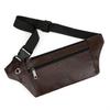 Bauchtasche Herren Tragbarer Gürtel Handy-Bauchtasche Schicht PU-Leder Multifunktional Einzelne Schulter Crossbody Handy-Tasche