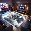 A-Assassin's Creed Bedruckter Saugfähiger Waschbarer Teppich, Rutschfeste Badezimmerteppiche, Küchenteppiche, Yogamatte, Eingangsbereich Wohnzimmer, Camping-Picknickteppiche