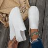 Women’s Knit Mesh Slip-On Sneakers Platform Wedge Casual Shoes